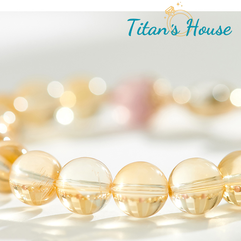 Chuỗi - vòng tay đá Citrine kết hợp Charm bạc 925 - Titan's House - C011T 