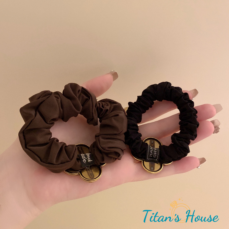 Dây buộc tóc cỏ 4 lá bản to 2 màu dễ thương - Titan's House - CT001T