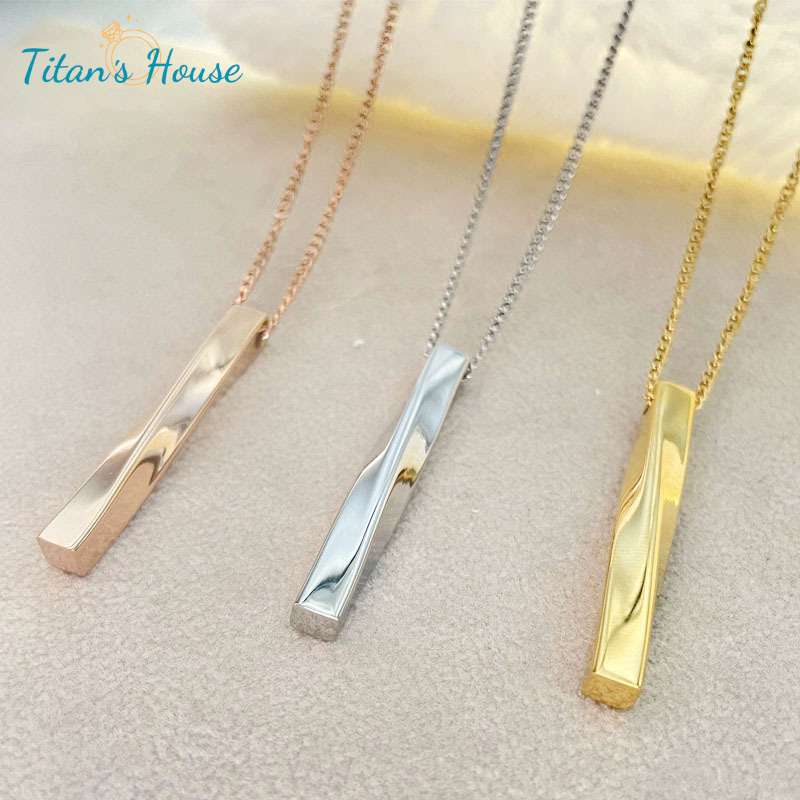 Dây mặt thanh Titan hình xoắn trụ - Titan's House - DM009T